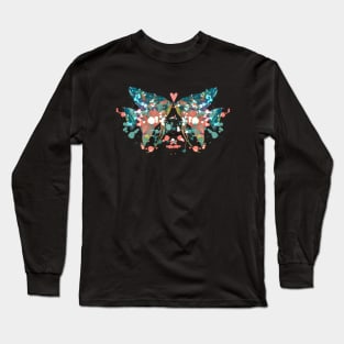 Abstract Angelfish Paint Splatter Love Design Long Sleeve T-Shirt